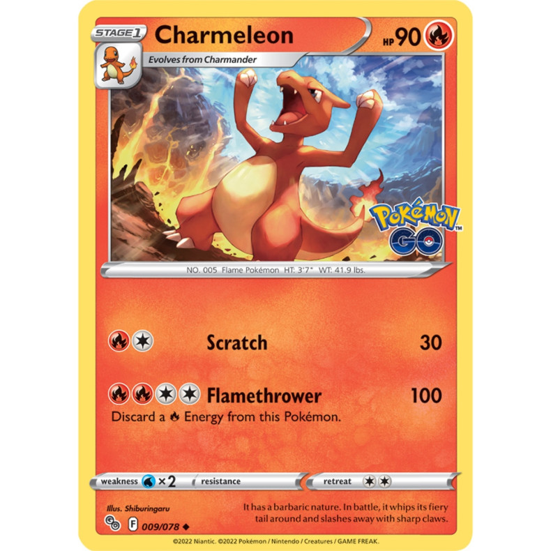 Charmeleon 009/078 - Pokemon Go Enkeltkort