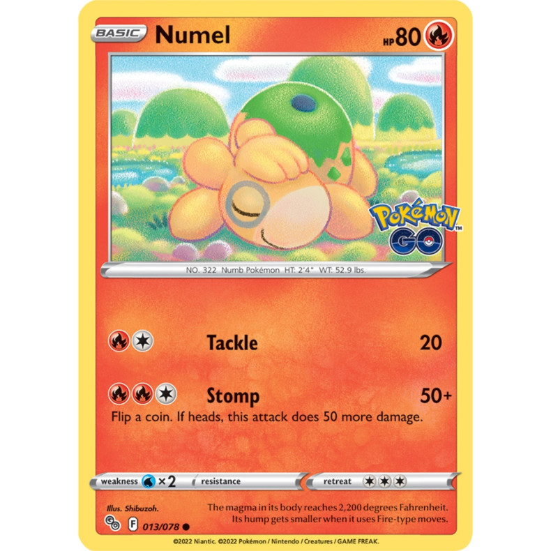 Numel 013/078 - Pokemon Go Enkeltkort