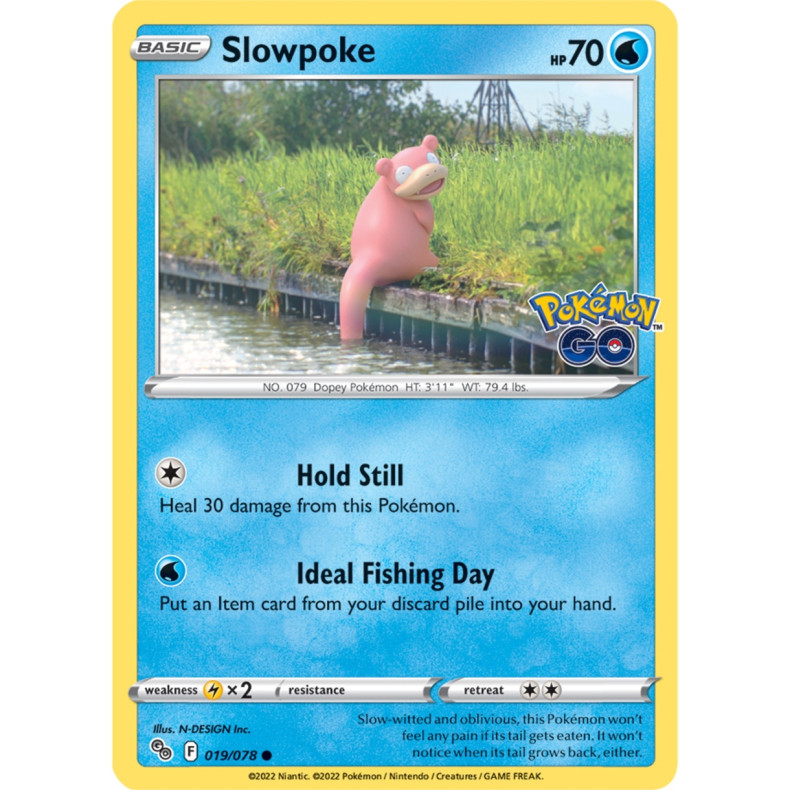 Slowpoke 019/078 - Pokemon Go Enkeltkort