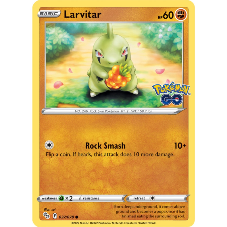 Larvitar 037/078 - Pokemon Go Enkeltkort