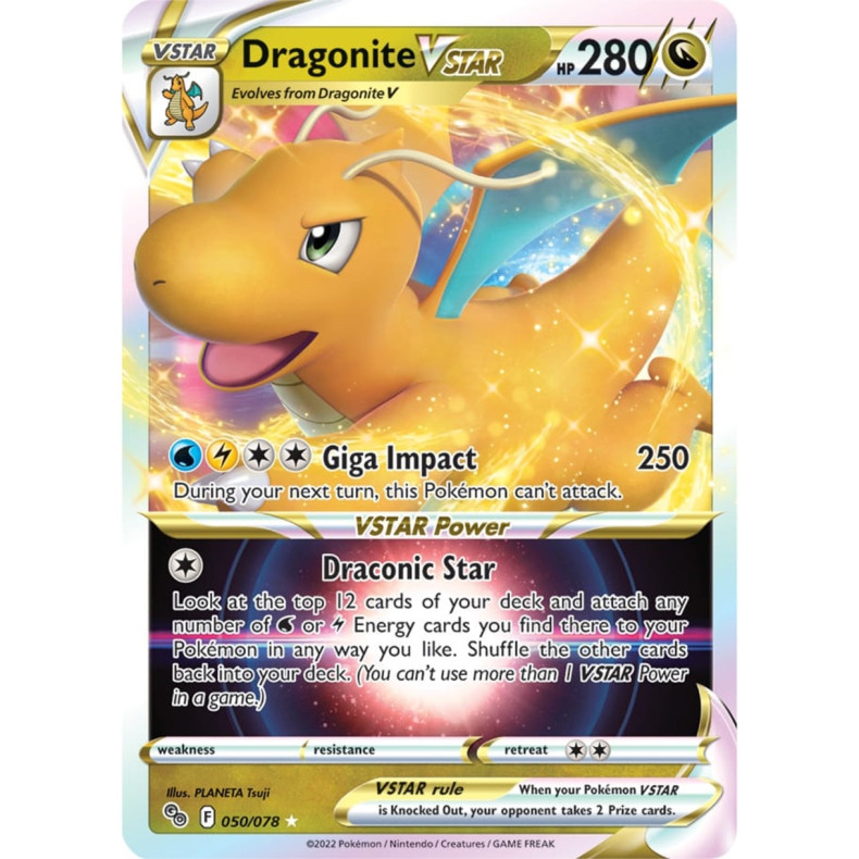 Dragonite VSTAR 050/078 - Pokemon Go Enkeltkort