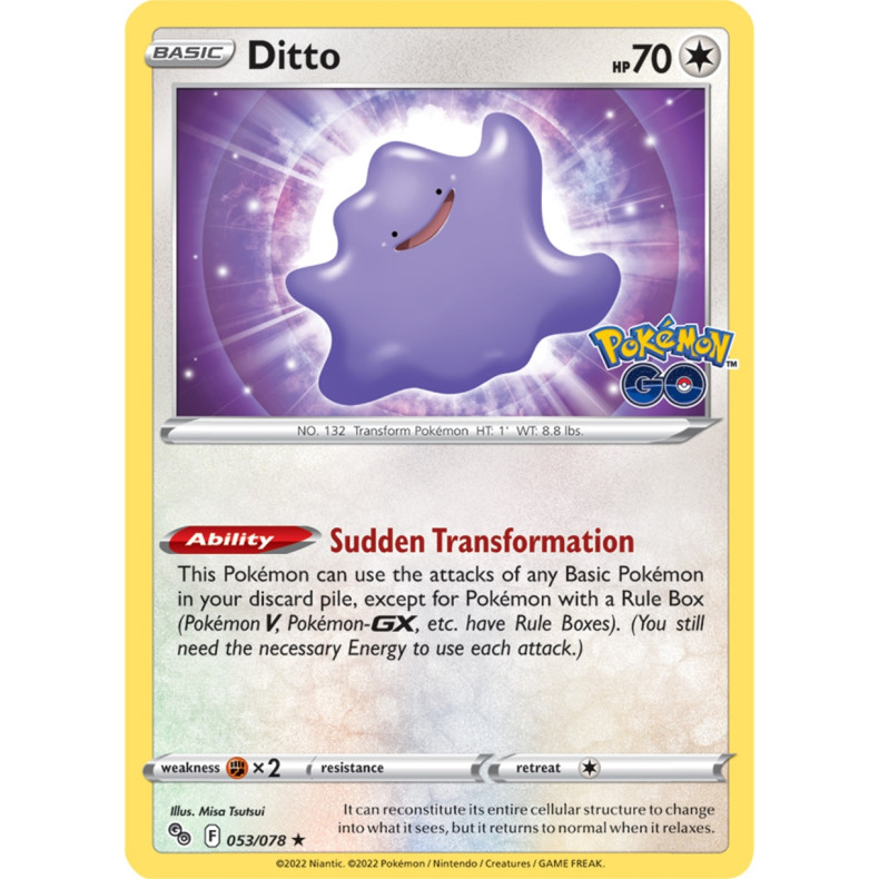 Ditto 053/078 - Pokemon Go Enkeltkort