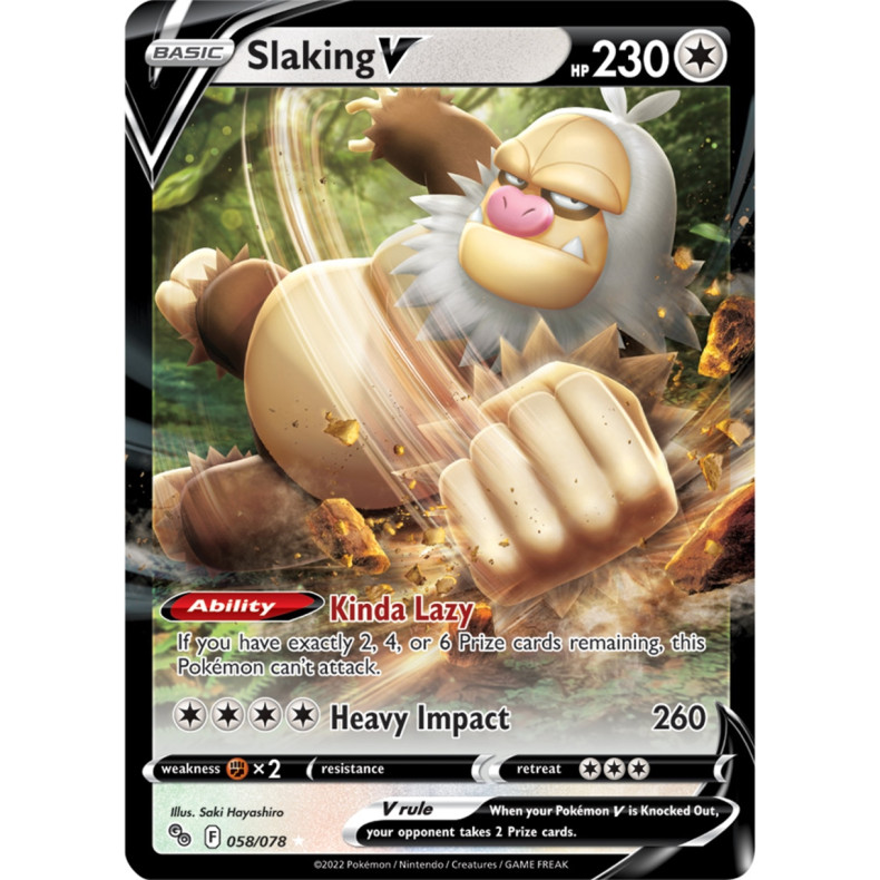 Slaking V 058/078 - Pokemon Go Enkeltkort