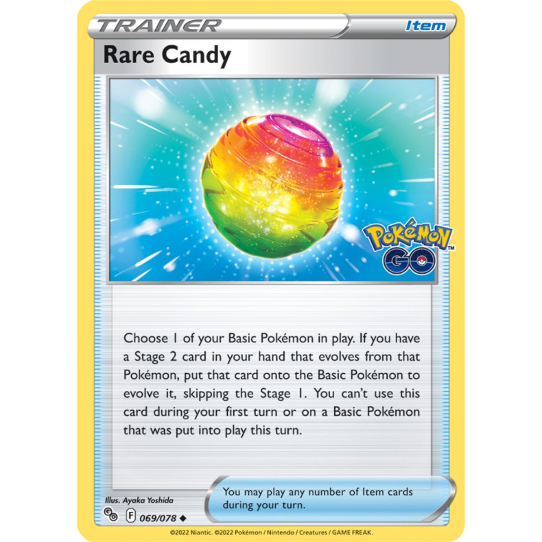 Rare Candy 069/078 - Pokemon Go Enkeltkort