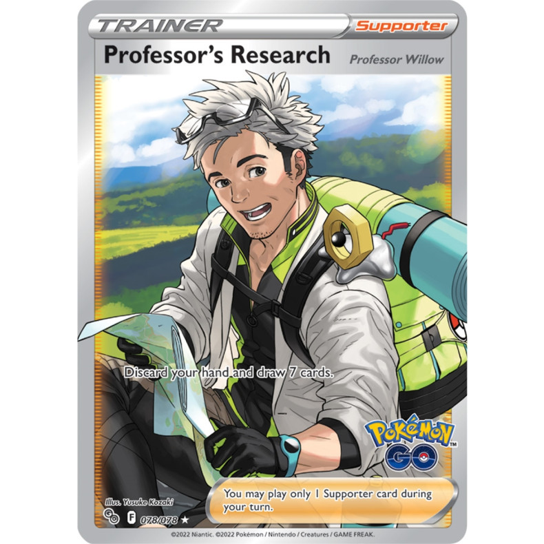 Professors Research (Professor Willow) 078/078 - Pokemon Go Enkeltkort