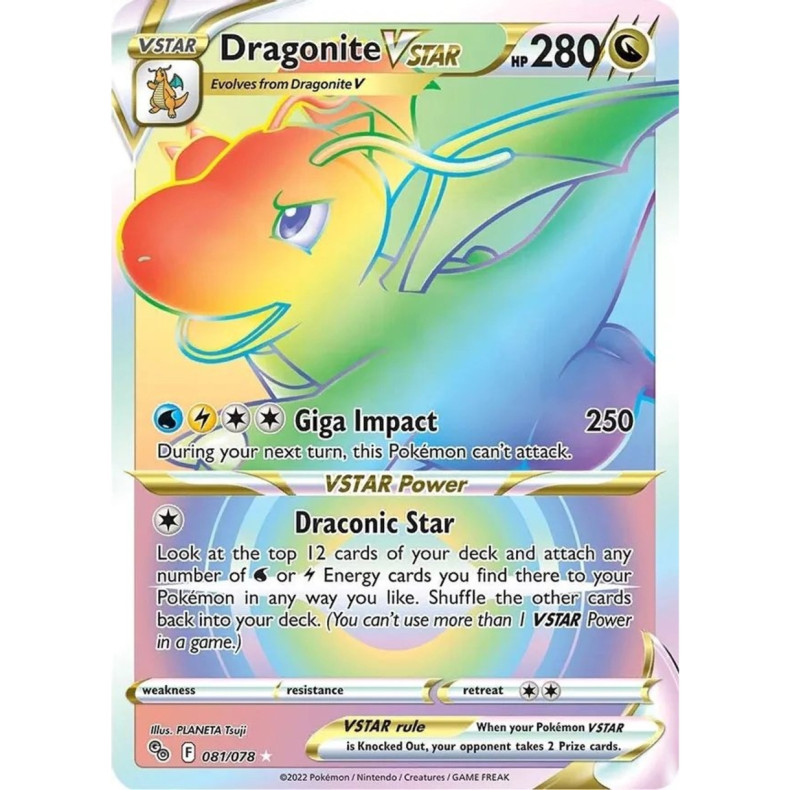 Dragonite VSTAR 081/078 - Pokemon Go Enkeltkort