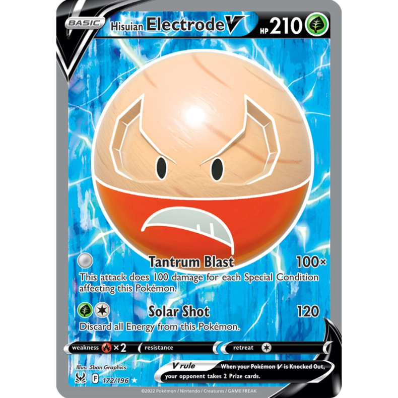 Hisuian Electrode V 172/196 - Lost Origin Enkeltkort