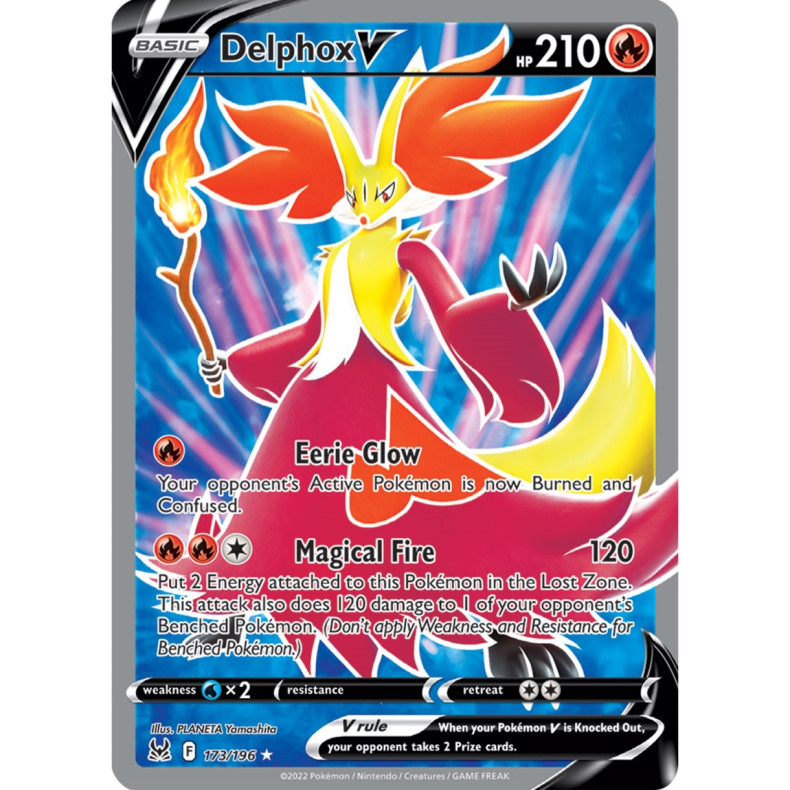Delphox V 173/196 - Lost Origin Enkeltkort