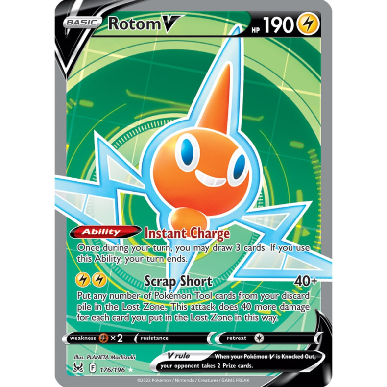 Rotom V 176/196 - Lost Origin Enkeltkort