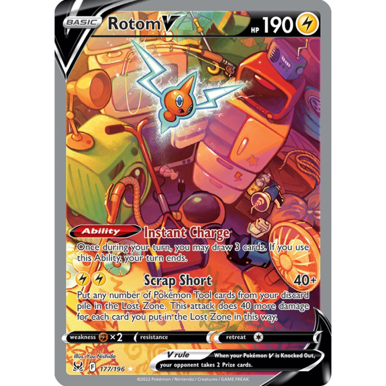 Rotom V 177/196 - Lost Origin Enkeltkort