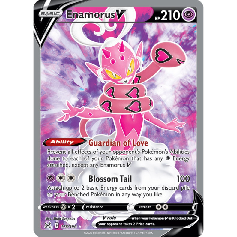 Enamorus V 178/196 - Lost Origin Enkeltkort