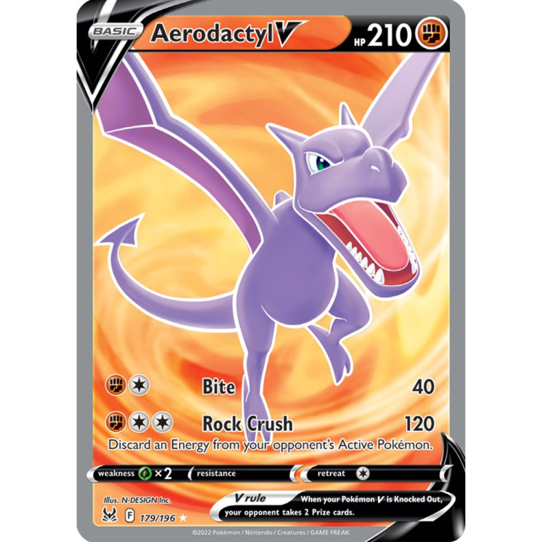 Aerodactyl V 179/196 - Lost Origin Enkeltkort