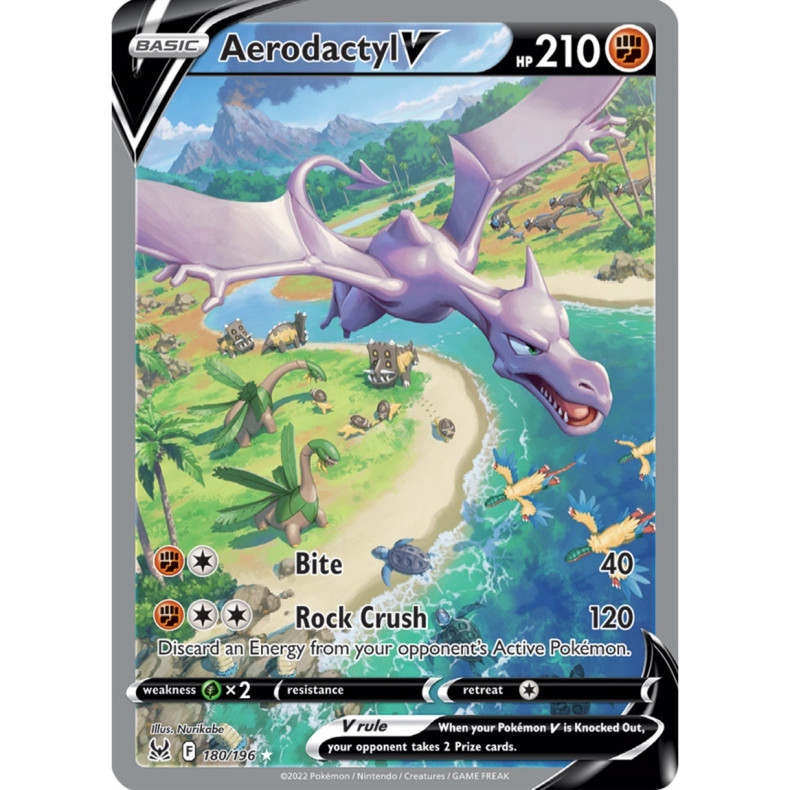 Aerodactyl V 180/196 - Lost Origin Enkeltkort