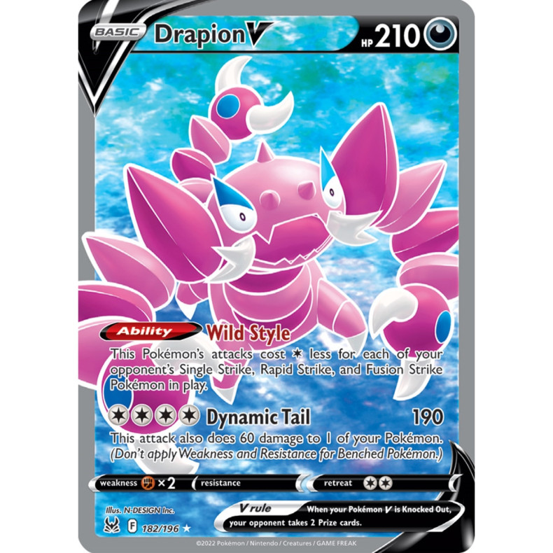 Drapion V 182/196 - Lost Origin Enkeltkort