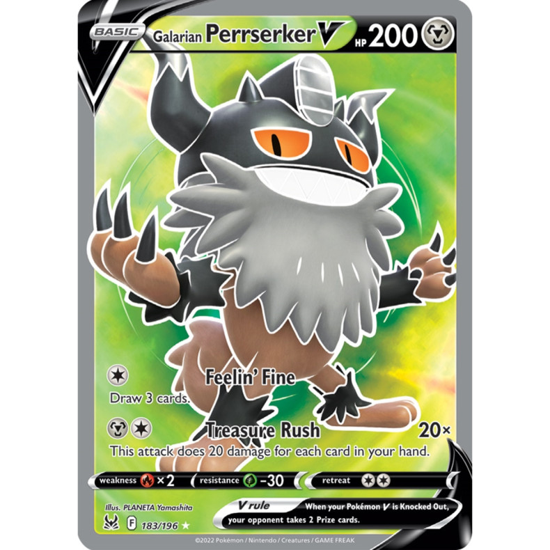 Galarian Perrserker V 183/196 - Lost Origin Enkeltkort