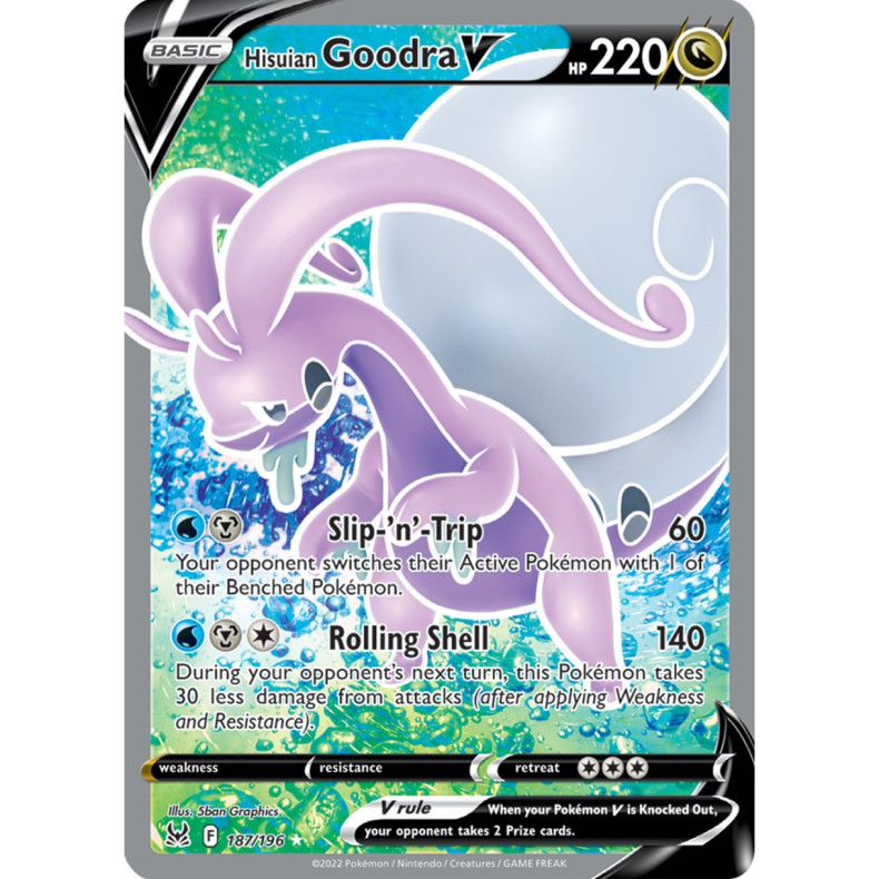 Hisuian Goodra V 187/196 - Lost Origin Enkeltkort