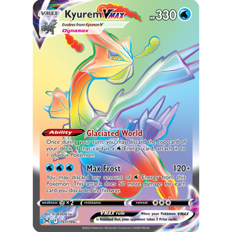 Kyurem VMAX 197/196 - Lost Origin Enkeltkort