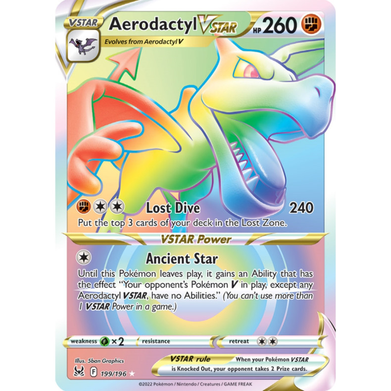Aerodactyl VSTAR 199/196 - Lost Origin Enkeltkort