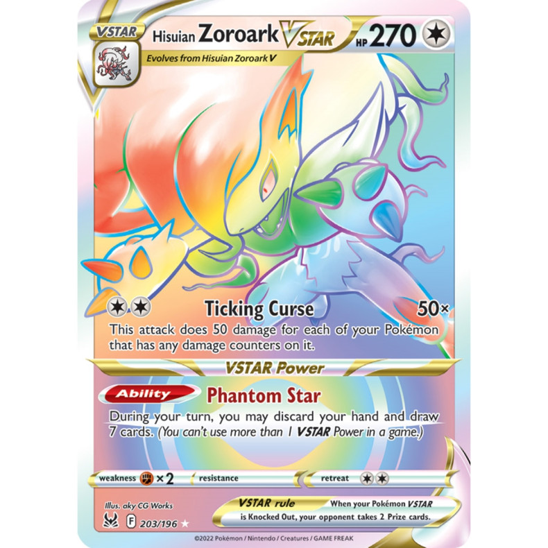 Hisuian Zoroark VSTAR 203/196 - Lost Origin Enkeltkort