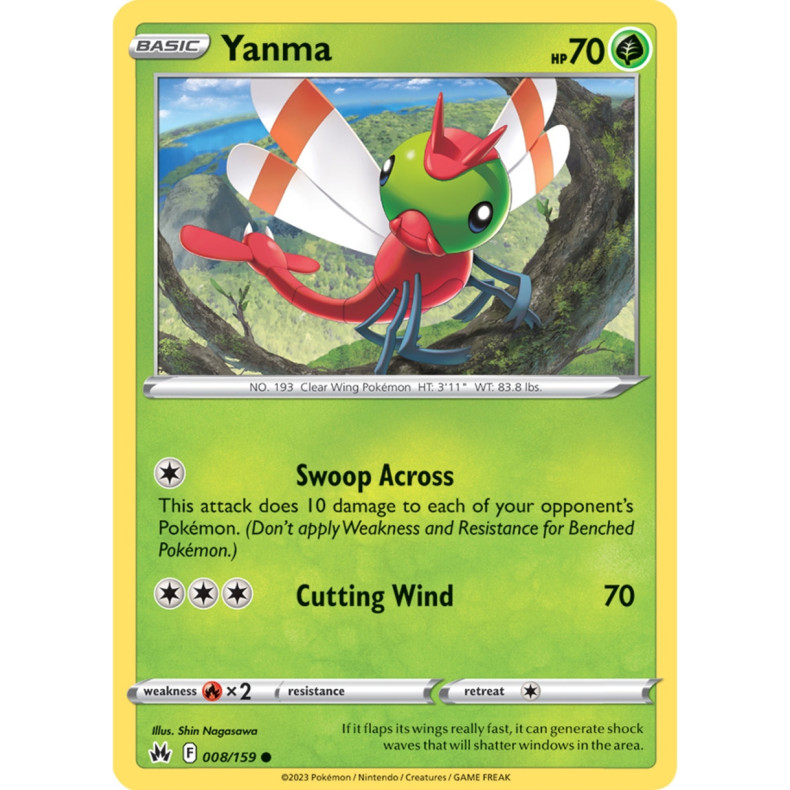 Yanma 008/159 - Crown Zenith Enkeltkort