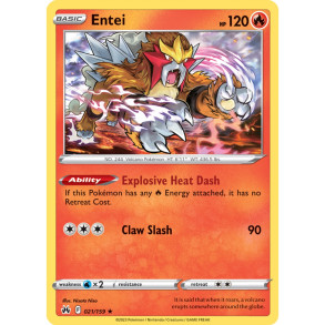 Entei 021/159 - Crown Zenith Enkeltkort