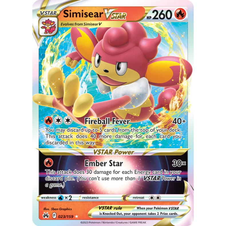 Simisear VSTAR 023/159 - Crown Zenith Enkeltkort