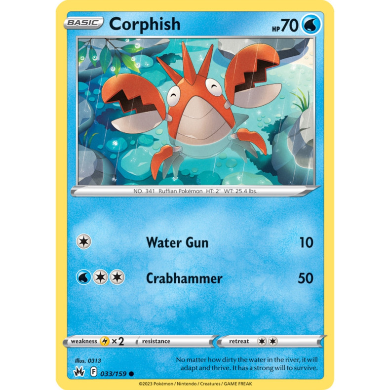 Corphish 033/159 - Crown Zenith Enkeltkort