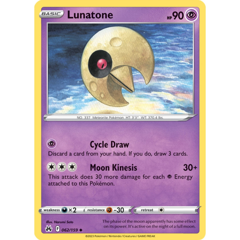 Lunatone 062/159 - Crown Zenith Enkeltkort