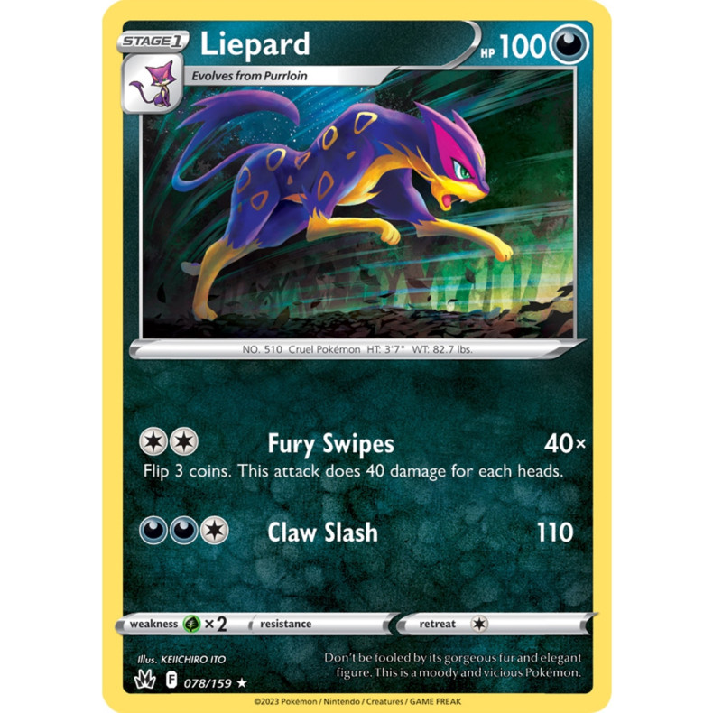 Liepard 078/159 - Crown Zenith Enkeltkort