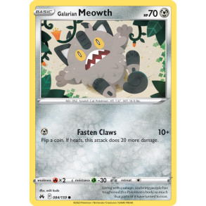 Galarian Meowth 084/159 - Crown Zenith Enkeltkort