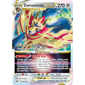 Zamazenta VSTAR 099/159 - Crown Zenith Enkeltkort