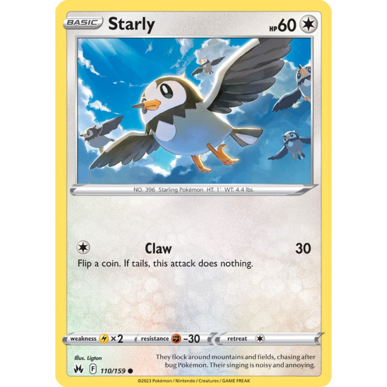 Starly 110/159 - Crown Zenith Enkeltkort