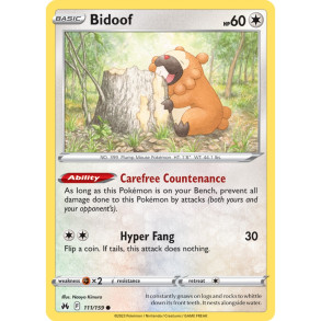 Bidoof 111/159 - Crown Zenith Enkeltkort