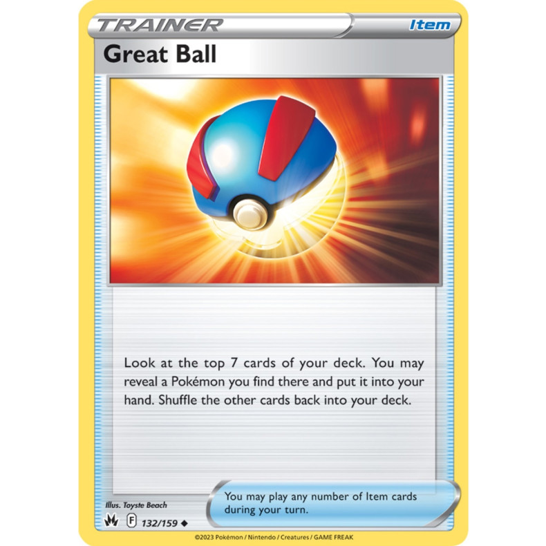 Great Ball 132/159 - Crown Zenith Enkeltkort