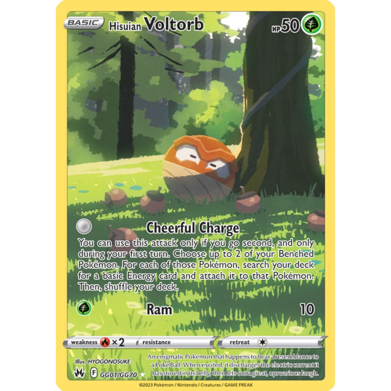Hisuian Voltorb GG01/GG70 - Crown Zenith Galarian Gallery Enkeltkort