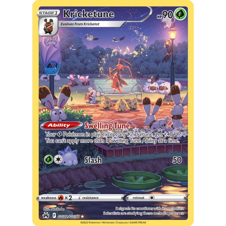 Kricketune GG02/GG70 - Crown Zenith Galarian Gallery Enkeltkort