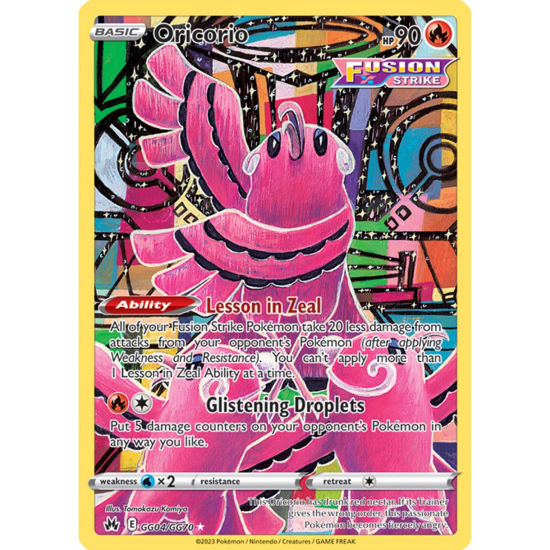 Oricorio GG04/GG70 - Crown Zenith Galarian Gallery Enkeltkort