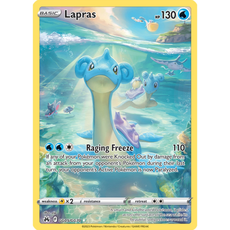 Lapras GG05/GG70 - Crown Zenith Galarian Gallery Enkeltkort