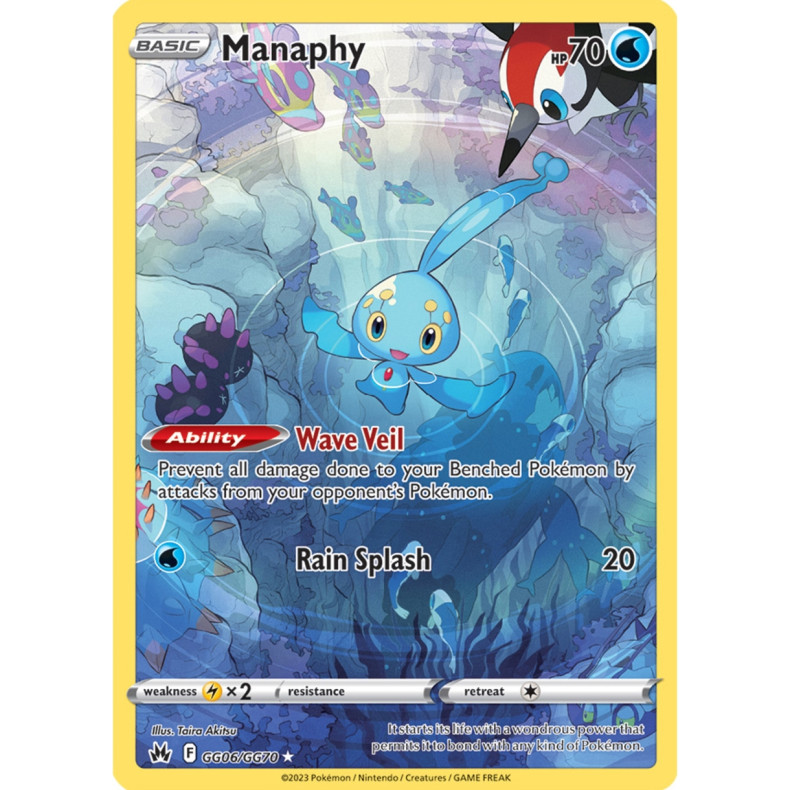 Manaphy GG06/GG70 - Crown Zenith Galarian Gallery Enkeltkort