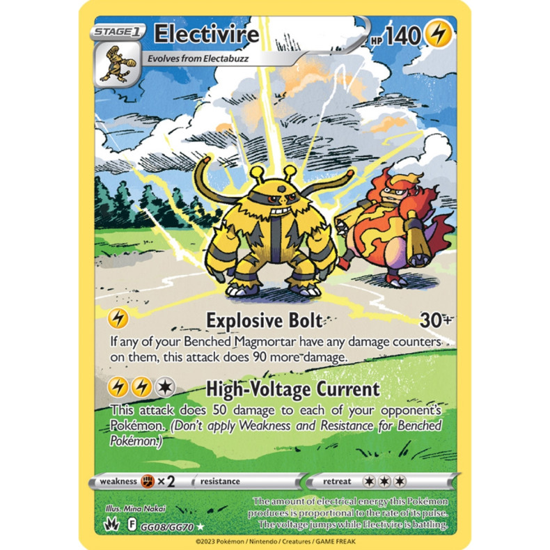 Electivire GG08/GG70 - Crown Zenith Galarian Gallery Enkeltkort