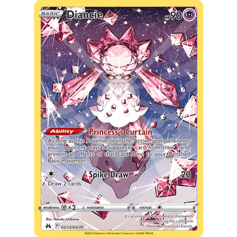 Diancie GG13/GG70 - Crown Zenith Galarian Gallery Enkeltkort