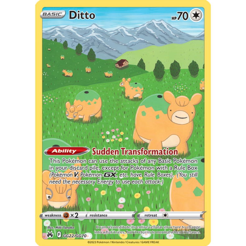 Ditto GG22/GG70 - Crown Zenith Galarian Gallery Enkeltkort