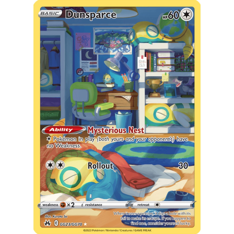Dunsparce GG23/GG70 - Crown Zenith Galarian Gallery Enkeltkort