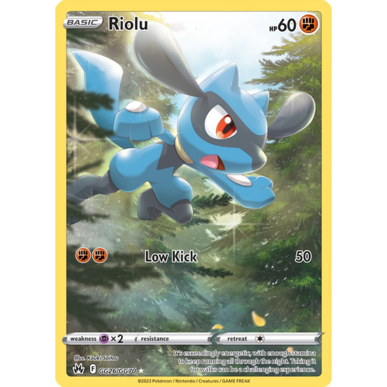 Riolu GG26/GG70 - Crown Zenith Galarian Gallery Enkeltkort