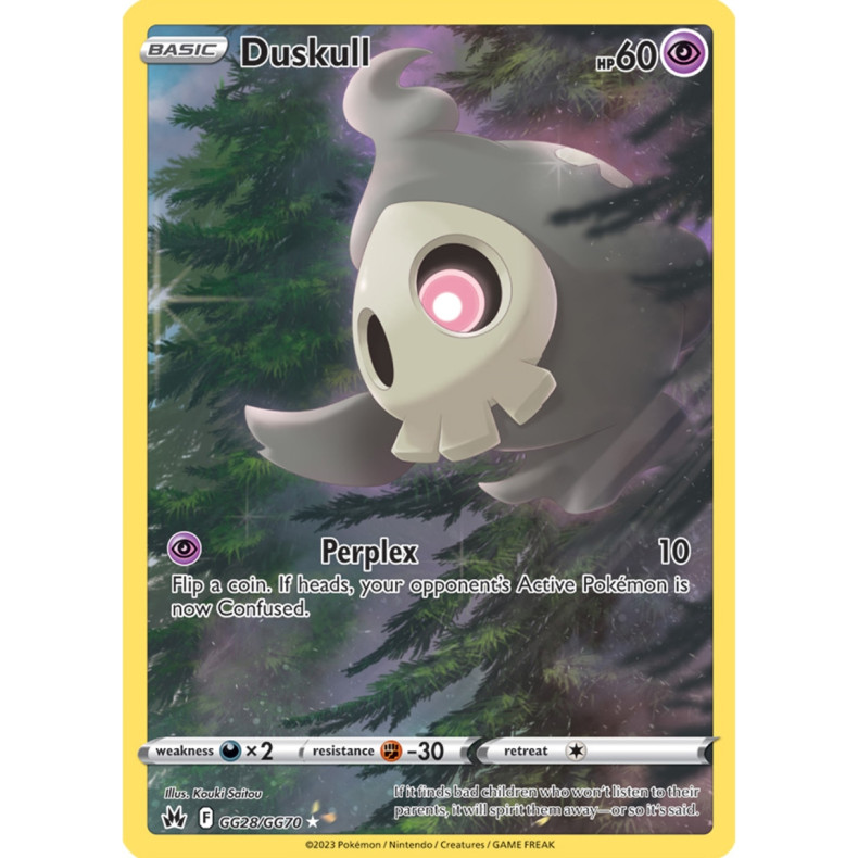 Duskull GG28/GG70 - Crown Zenith Galarian Gallery Enkeltkort