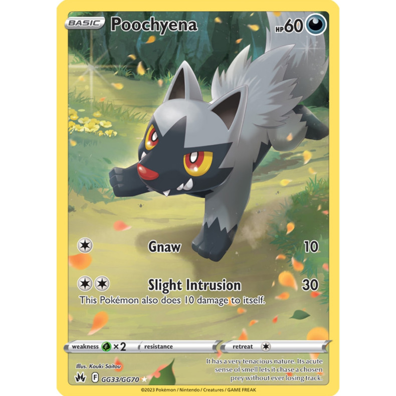 Poochyena GG33/GG70 - Crown Zenith Galarian Gallery Enkeltkort