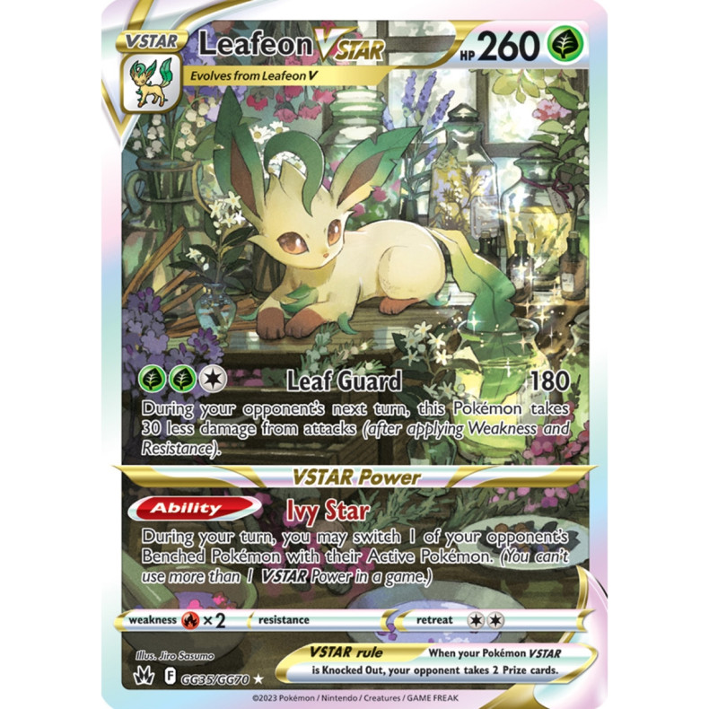 Leafeon VSTAR GG35/GG70 - Crown Zenith Galarian Gallery Enkeltkort