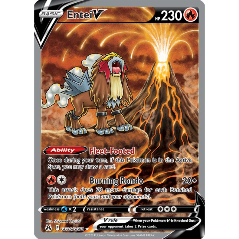 Entei V GG36/GG70 - Crown Zenith Galarian Gallery Enkeltkort