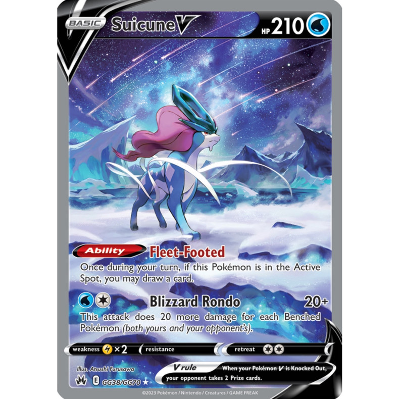 Suicune V GG38/GG70 - Crown Zenith Galarian Gallery Enkeltkort