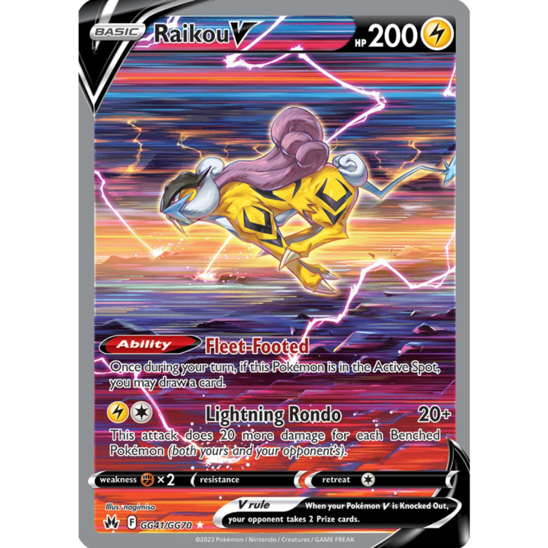 Raikou V GG41/GG70 - Crown Zenith Galarian Gallery Enkeltkort